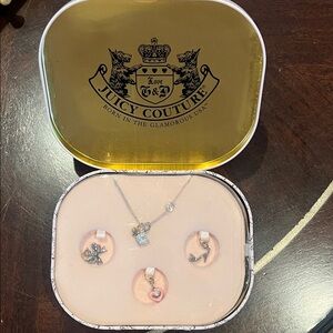 Juicy Couture Gold and Silver Charm Necklace